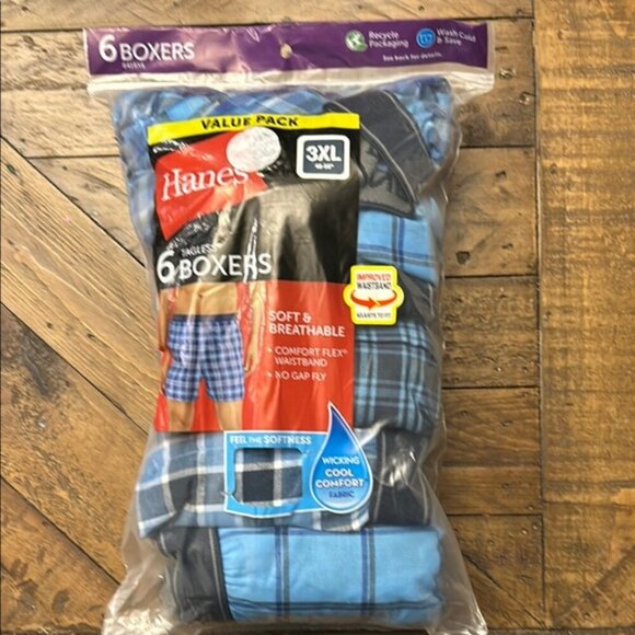 Hanes Tagless Boxers Size 3XL - Picture 2 of 5